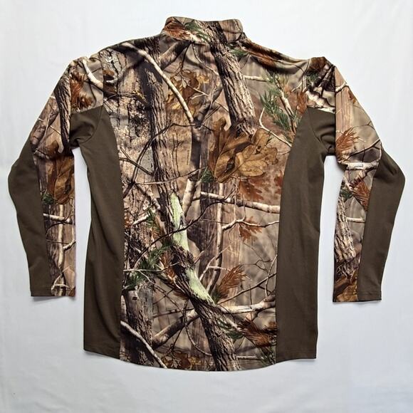 Realtree Camouflage Mens Long Sleeve Shirt Medium Brown Camo Hunting Outdoor - Picture 4 of 10